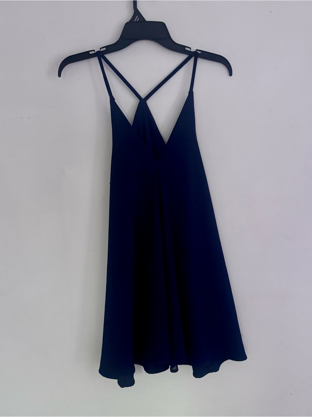 Lulu’s XS Navy Blue Strappy Open Back Mini Dress